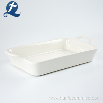 Safe Cream Ceramic Coated Baking Tray For Wholesale